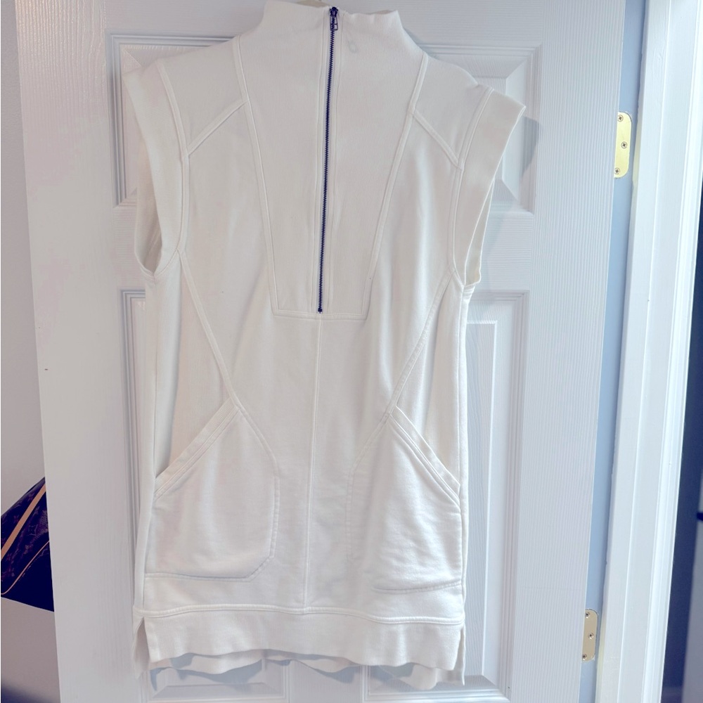 Daily Practice - Zip Front Mini Dress - Small - White